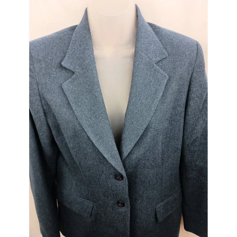 pendleton vintage classic plaid blue blazer wool 6 work business‎ office Siren